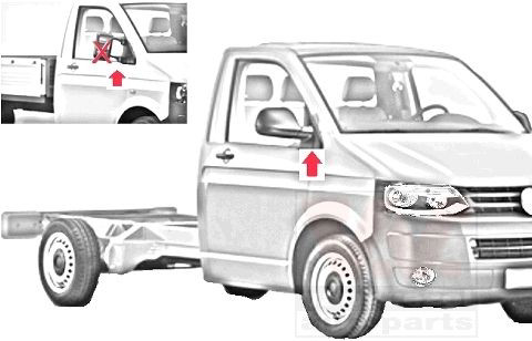 Ліве бічне дзеркало VAN Wezel 5790817 ціна, від 108.39 USD